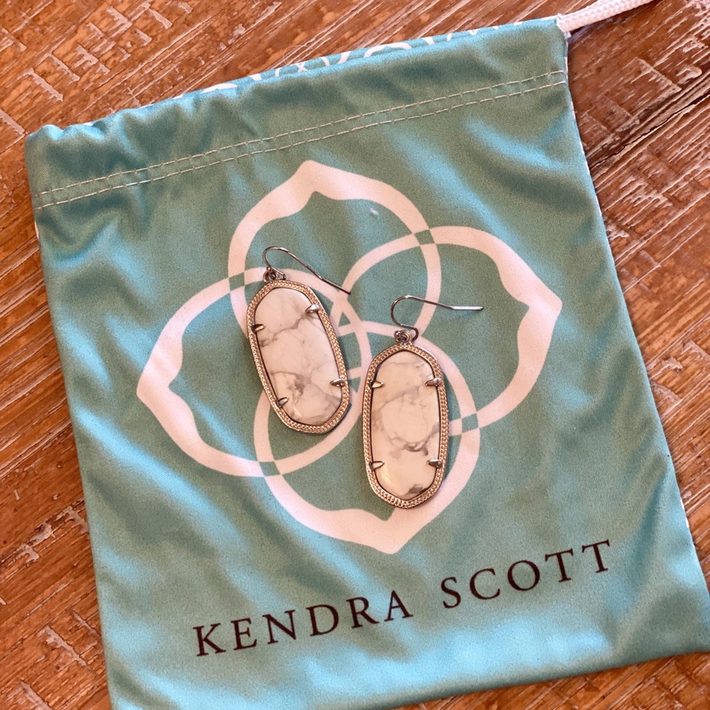 Kendra Scott White Earrings